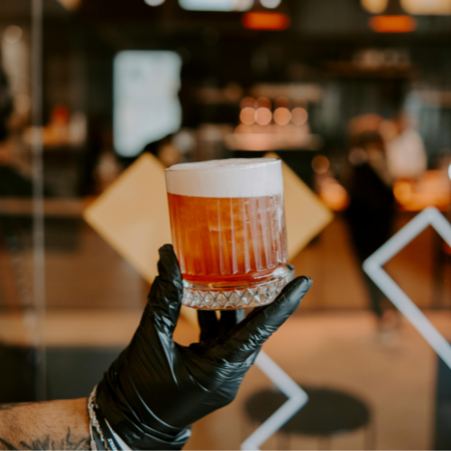 amaretto sour cocktail foamer