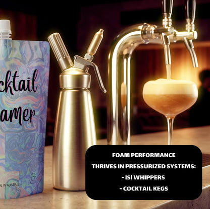 Cocktail Foamer foam thrives in pressurised systems — iSi whippers and cocktail kegs